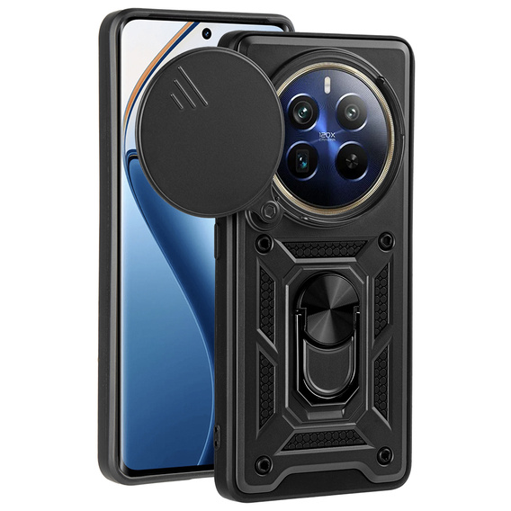 Case for Realme 12 Pro 5G / 12 Pro+ 5G, CamShield Slide, black