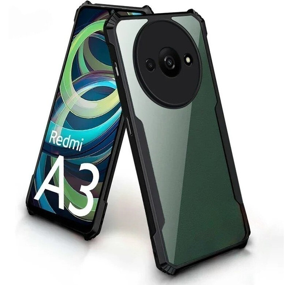 Case for Xiaomi Redmi A3, AntiDrop Hybrid, black