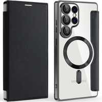 Flip case for Samsung Galaxy S25 Ultra, RFID Wallet MagSafe CamShield, black
