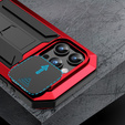 Case for iPhone 15 Pro Max, R-JUST CamShield Slide, armoured, red / black