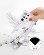 Case for Samsung Galaxy S22 Ultra, Suritch Full Body Marble, white