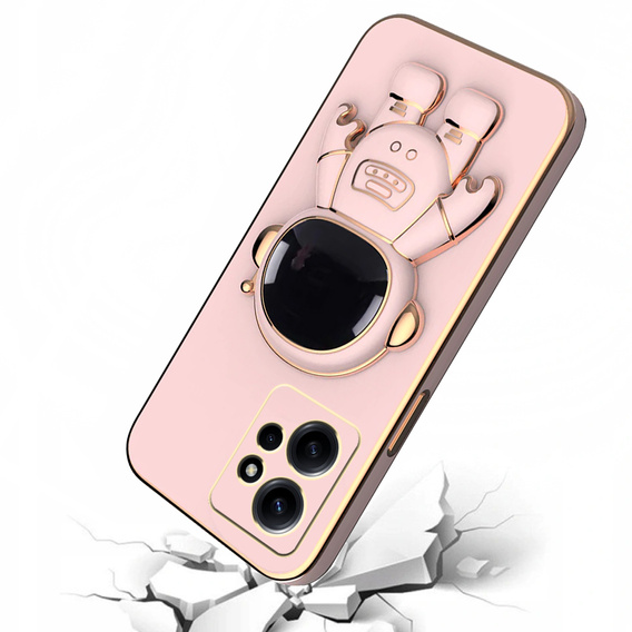 Case for Xiaomi Redmi Note 12 4G, Astronaut, pink rose gold