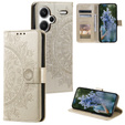 Flip case for Xiaomi Redmi Note 13 Pro+, Mandala, gold