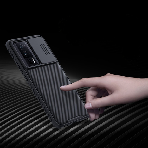 Case for Poco F5 Pro, Armored Nillkin, CamShield Pro, black