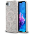 Guess HC MagSafe PU 4G Ring Classic Logo Case for iPhone 16e
