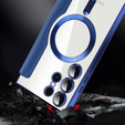 Flip case for Samsung Galaxy S24 Ultra, RFID Wallet MagSafe CamShield, dark blue