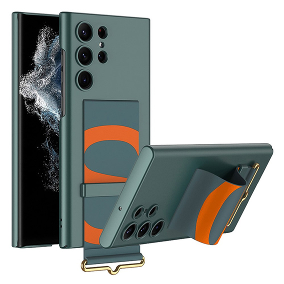 Case for Samsung Galaxy S23 Ultra, GKK Strap Case, green