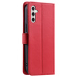 Flip case for Samsung Galaxy A55 5G, Rhombus Crossbody Leather, red