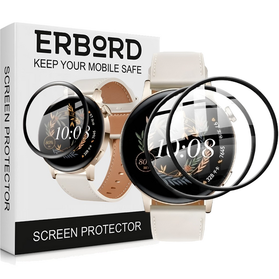 2x ERBORD Hybrid Glass for Huawei Watch GT 3 42mm