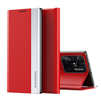 Flip case for Xiaomi Redmi 10C, Side Magnetic, red