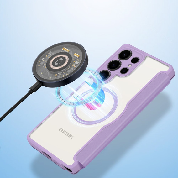 Dux Ducis Case for Samsung Galaxy S25 Ultra, Skin X Pro, MagSafe, purple