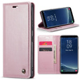 CASEME flip case for Samsung Galaxy S8, Waxy Textupink, pink