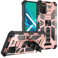Case for Samsung Galaxy A03s, Armor Kickstand, pink rose gold