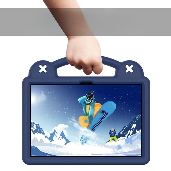 Children's case for Lenovo Tab M10 10.1 Gen 3 TB-328FU/TB-328XU, Cute Patterns, with stand, dark blue