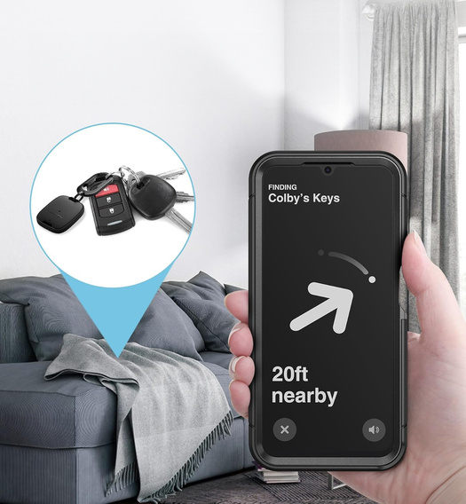 Protective case with carabiner for Apple AirTag 2 / 1