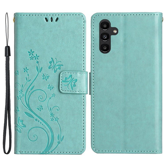 Flip case for Samsung Galaxy A55 5G, Wallet, Butterfly, purple