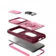 Case for Samsung Galaxy S23, CamShield Slide, pink / red