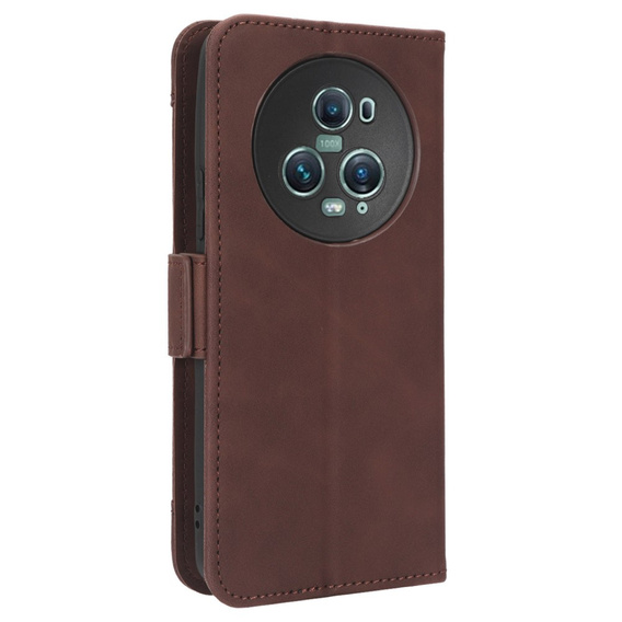 Flip case for Honor Magic 5 Pro 5G, Card Slot, brown