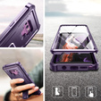 Armored case for Samsung Galaxy Note 9, Dexnor Full Body, purple