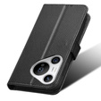 Flip case for Huawei Pura 70, Wallet Smart Magnet, black