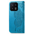 Flip case for Xiaomi 13, Butterfly, blue