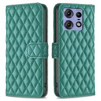 Flip case for Motorola Edge 50 Pro 5G, Wallet, BINFEN COLOR, green