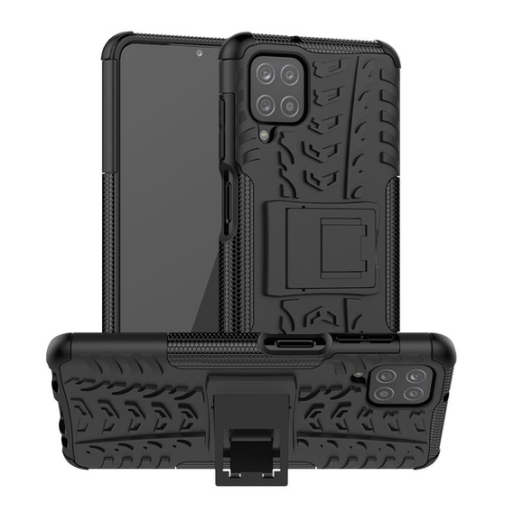 Case for Samsung Galaxy A12 / M12 / A12 2021, Tire Armor, black