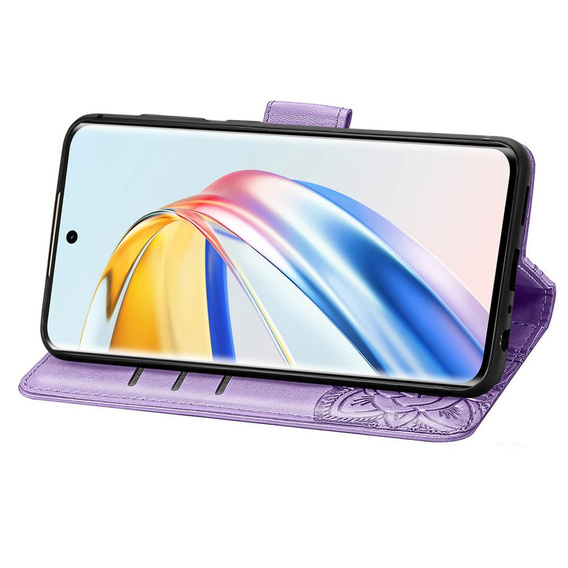Flip case for Honor Magic 6 Lite 5G, Butterfly, purple
