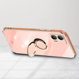 Case for Motorola Moto G53 5G, Electro Ring, pink rose gold