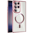 Case for Samsung Galaxy S22 Ultra, MagSafe Hybrid, pink rose gold