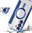 Flip case for Samsung Galaxy S25 FE, RFID Wallet MagSafe CamShield, dark blue