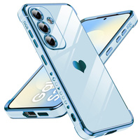 Case for Samsung Galaxy S25 FE, Electro heart, blue