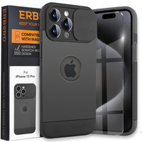 Case for iPhone 15 Pro Max, ERBORD MagArmor MagProtect Camera, black