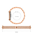 Diamond bracelet for Xiaomi Smart Band 8 Pro, Pink rose gold