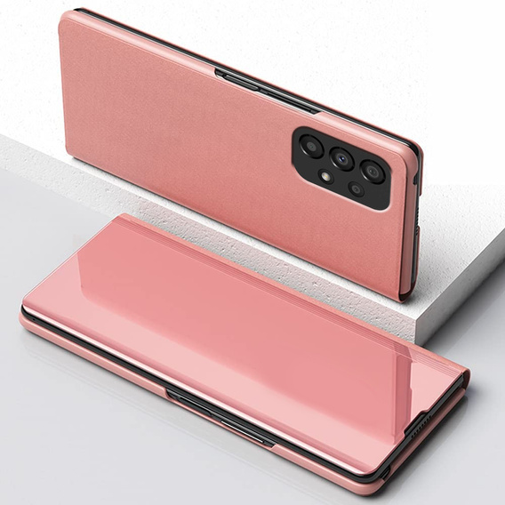 Case for Samsung Galaxy A53 5G, Clear View, pink rose gold