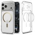 Spigen case for iPhone 17 Pro Max, Ultra Hybrid MagSafe, Clear / Gold