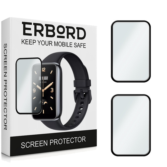 2x ERBORD Hybrid Glass for Xiaomi Mi Band 7 Pro