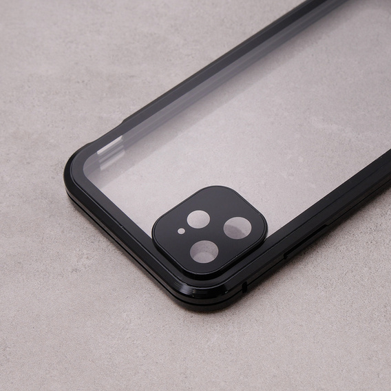 Case for iPhone 11, Magnetic Dual Glass, black
