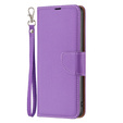 Flip case for Samsung Galaxy A34 5G, Wallet Litchi Magnet, purple