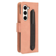 Flip case for Samsung Galaxy Z Fold 5 5G, Card Slot, pink