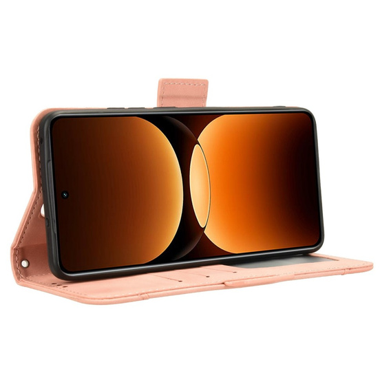 Flip case for Realme GT 7 Pro, Card Slot, pink