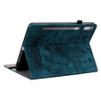Flap case for Lenovo Tab P12, flower, blue