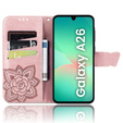 Flip case for Samsung Galaxy A26, Butterfly, pink rose gold