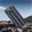 Case for IPhone 16 Pro, Aramid Fiber Slim Case, for MagSafe, blue / red