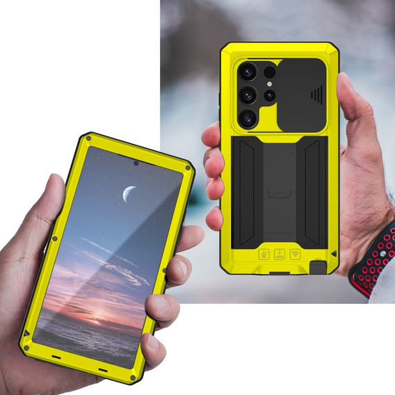 Armored case for Samsung Galaxy S24 Ultra, R-JUST, yellow