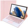 Case + keyboard Samsung Galaxy Tab A8 10.5 X200 / X205, Touchpad, pink rose gold