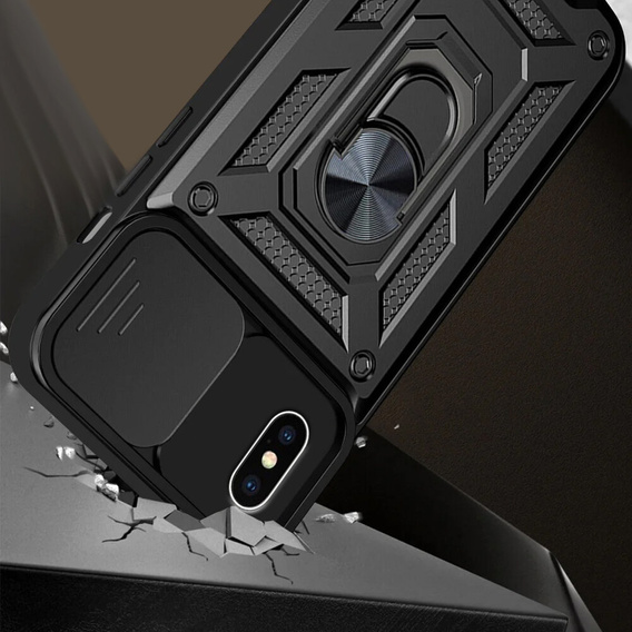 Case for iPhone XR, CamShield Slide, black