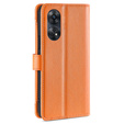 Flip case for Oppo Reno8 T 4G, Wallet Zipper Pocket, orange