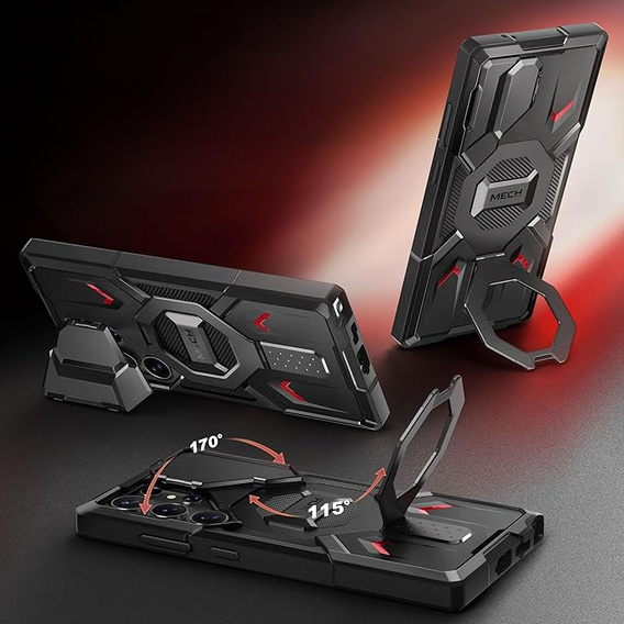 Tongate MECH MagSafe Series Case, Black for Samsung Galaxy S24 Ultra