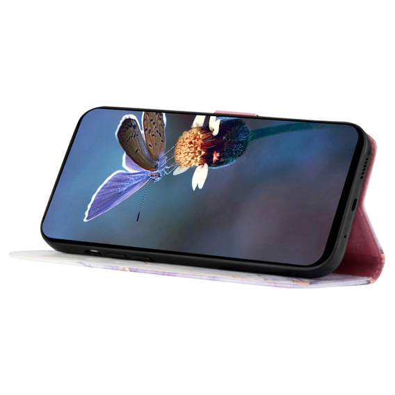 Flip case for Xiaomi Redmi Note 13 Pro 4G / Xiaomi Redmi Note 14S / Xiaomi Poco M6 Pro 4G, Wallet, Marble purple